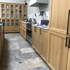 Płytki Trawertyn Silver Ash bębnowany 61x40,6x1,2 cm