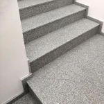 Stopień granitowy G603 New Bianco  szlifowany 150x33x2 cm